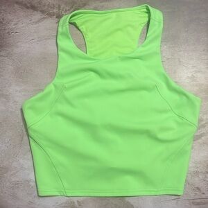 Neon Green Lululemon Invigorate Train Tank size 10